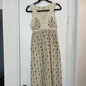 Floral Maxi Dress with Lace